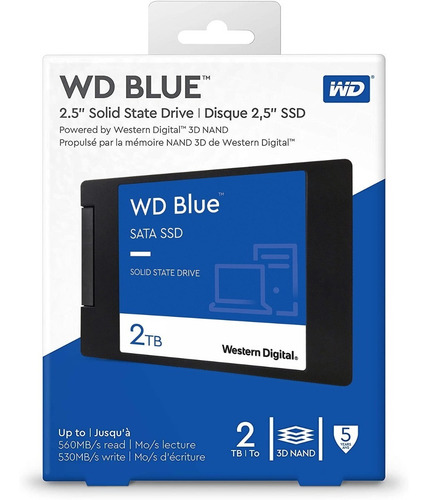 Imagen 3 de 3 de Ssd 2tb Western Digital Disco Duro Solido Sata 2.5 Laptop Pc