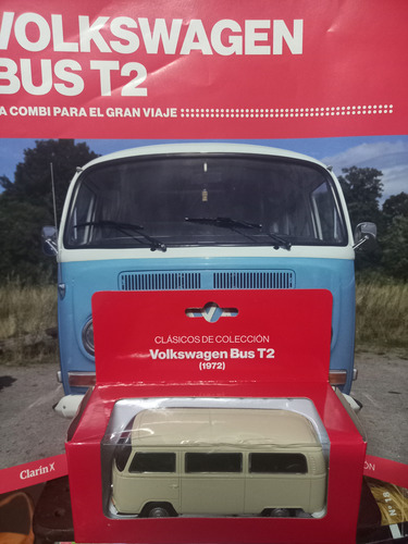Volkswagen Bus T2 1972, Auto Clasico De Colecc, Escala 1:43