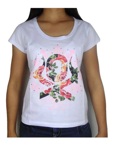 Blusinha Country Feminina Ox Horns Floral 6033