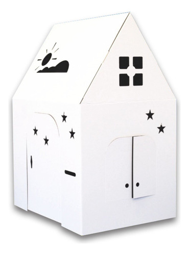 Casita De Juegos Blanca Para Niños Easy Playhouse