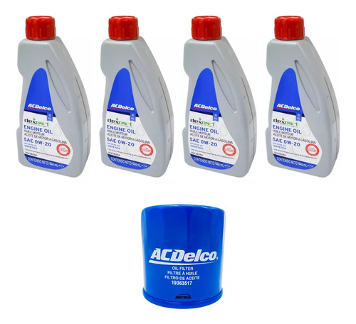 Kit Lubricación Aveo Ng Aceite Sintético 0w20 2018 - 2023