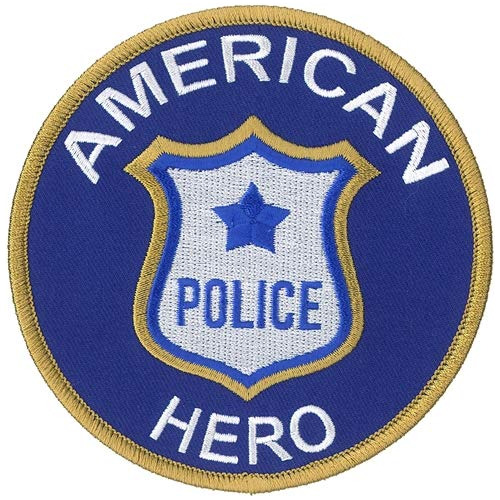 Parche Del Héroe Americano - Logotipo De Policía, Par...