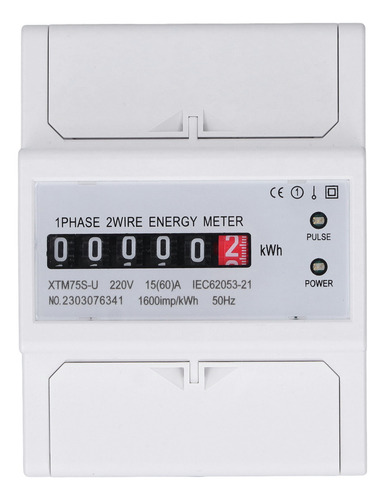 Medidor De Energía 220v Dc220v Pantalla Digital Monofásica 4