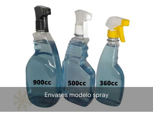 Envase Pet Transparente Modelo Spray 360ml, 500ml Y 900ml 