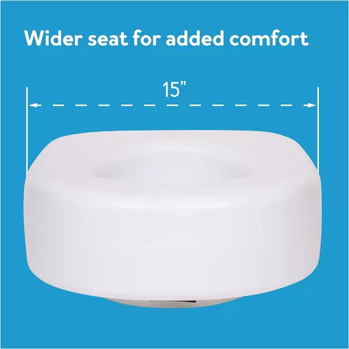  Carex Elevador de asiento de inodoro, añade 5.5