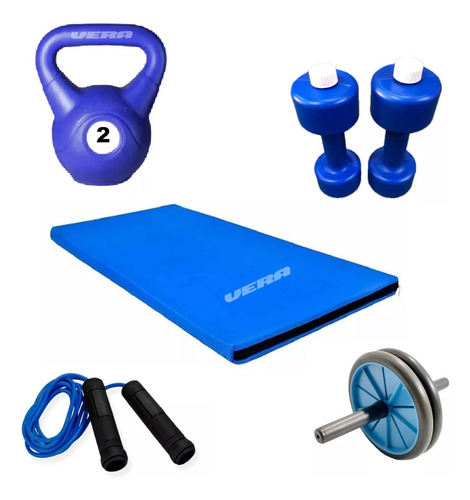 Gimnasio En Casa. Kit Entrenamiento Pink 4. -vera-