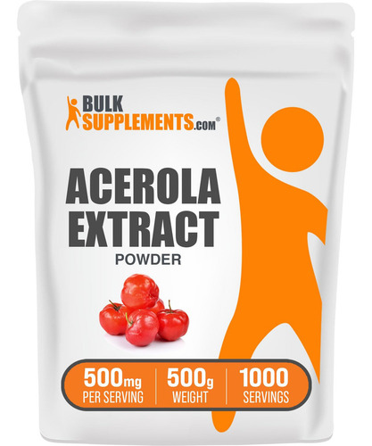 Bulksupplements Extracto Natural Cereza Acerola Polvo 500g