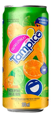 Suco De Frutas Cítricas Tampico - Refresco - 270ml - 24 Lata
