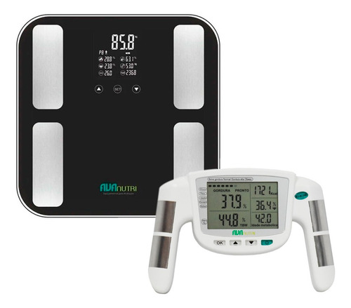 Balança Bioimpedância Mais Monitor Composição Corporal Cor Preto 110v/220v