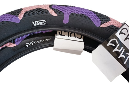 Par Llantas Bmx Trucos Marca Cult Vans 65psi Purple Camo