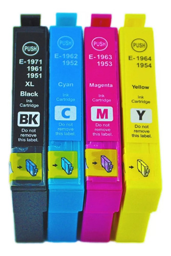 Pack 4 Cartucho Tinta Compatible Con Epson Xp211 Xp401 Xp204