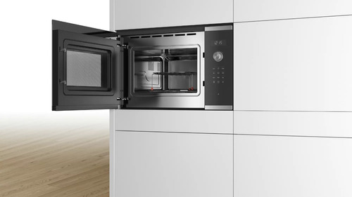 Microondas Grill Bosch Serie 6 Bel554ms0 Acero Inox Negro