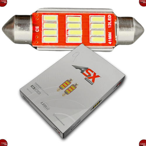 Lâmpada Led Torpedo 41mm Luz De Teto Canbus 6000k 10w 10 Uni