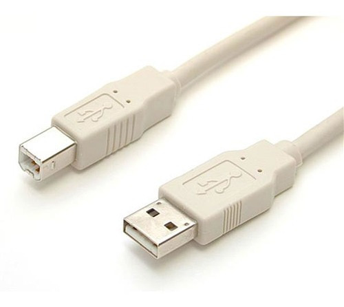 Cable Usb 2.0 Beige De 1.8m A Macho A B Macho Para