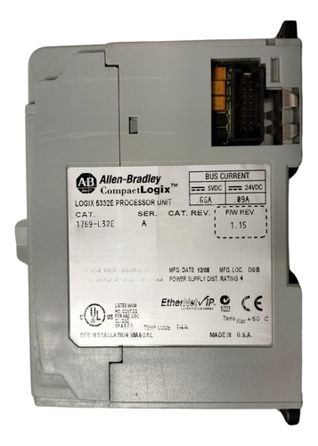 Allen-bradley 1769-l32e Compactlogix Ethernet..