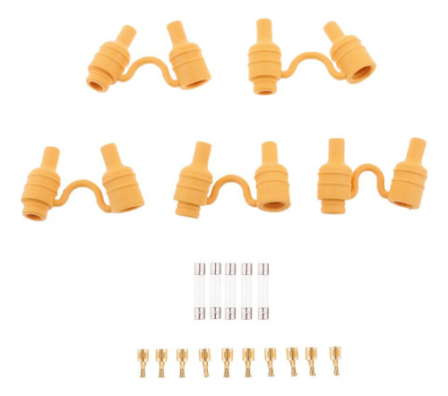 / 5x Fusibles Con Soporte Set 6x30mm Cortacircuito Sellado