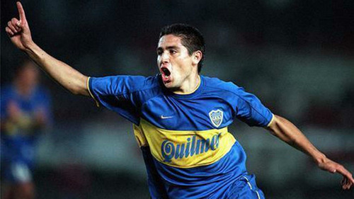 Camiseta Boca 2000 Riquelme #10 Román Campeón Libertadores 