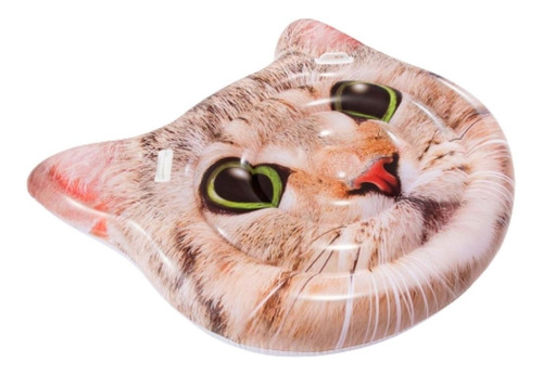 Isla Inflable De La Cara Del Gato Intex 1.35m X 1.45m