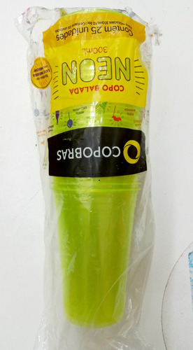 Vasos De Plástico Fluo Neón (pack X 25)