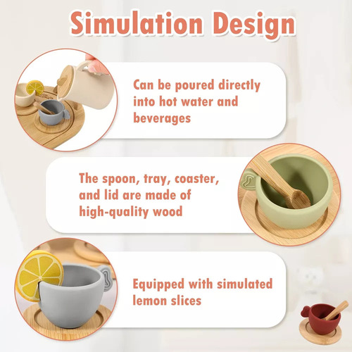 Fe Set De Té De La Tarde, Juguetes Para Niñas Y Niños.