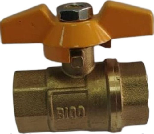 Llave De Paso Bronce De 1/2  Para Agua Y Gas 