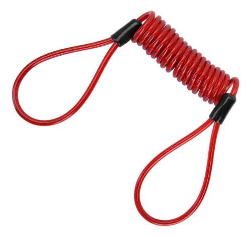 Keenso Cable Recordatorio Bloqueo Freno Disco Antirrobo Rojo