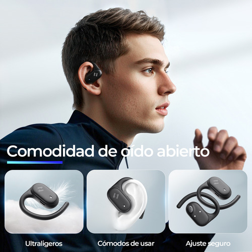 Audífonos Inalámbricos Deportivos Bluetooth App Con Ganchos