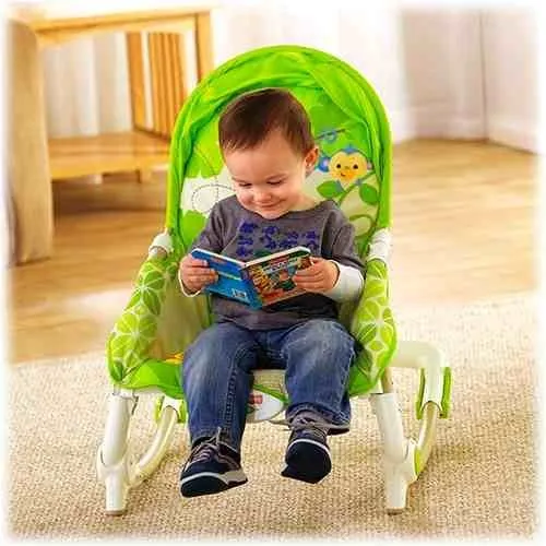 Silla Mecedora Portatil Fisher Price Verde Ref: X7047 Bebe