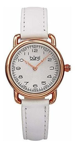 Pequeño Reloj Clásico De Burgi Mujeres - Clear Árabe Numeral