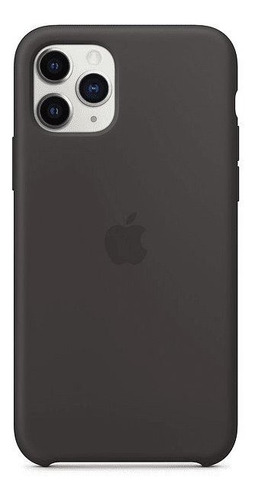 Carcasa Funda De Silicona Para iPhone 11 Pro Negro