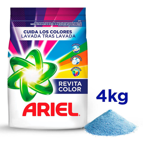 Detergente En Polvo Ariel Revitacolor Powered 4kg