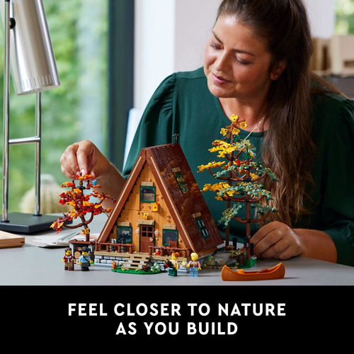 Juego De Expositores Coleccionables Lego Ideas A-frame Cabin