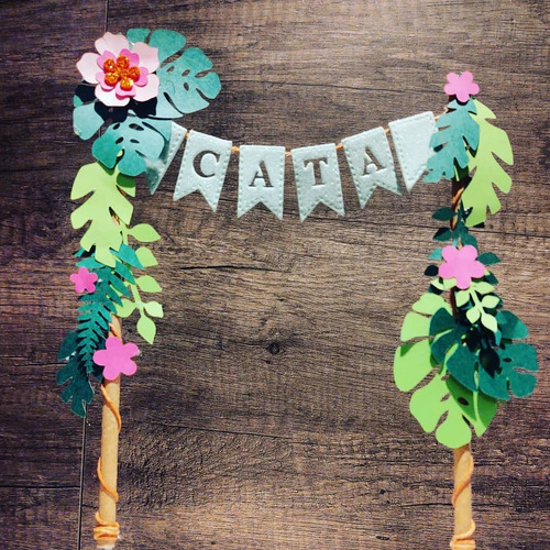 Adorno Torta O Candy Bar Moana Fiesta Tropical Hawaiana