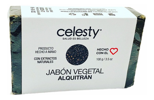 Kit 10 Pzs Jabón Vegetal Alquitrán Hulla Psioriasis 100g