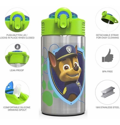 Termo De Agua Niños Botella De Agua Paw Patrol