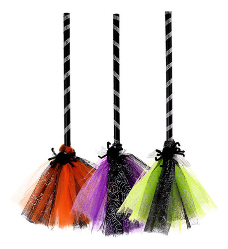 Escoba De Bruja De Halloween, Accesorio De Escoba Para Cospl