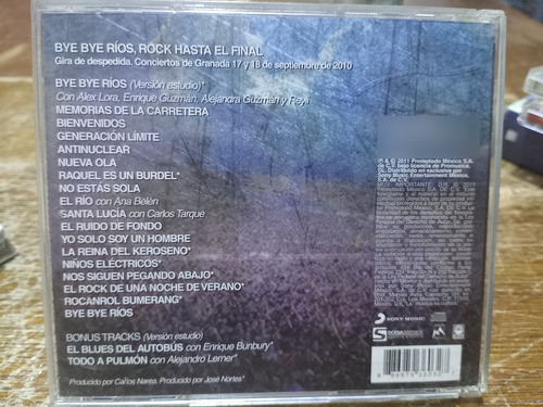 Cd Miguel Ríos Bay Bay Rioscon Bunbury Y Alex Lora Edición Limitada (Usado)
