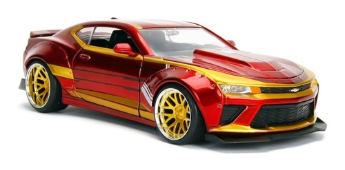 Imagem 3 de 6 de Carro Homem De Ferro Chevy Camaro 1/24 20cm Jada Toys Marvel