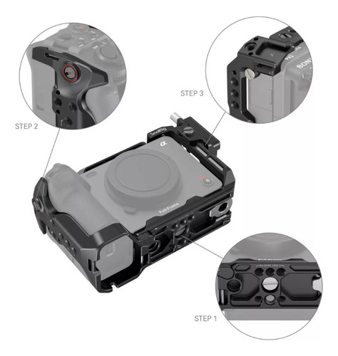 Cage Smallrig Em Aluminio Para Sony Fx30 E Fx3 Nato Rail