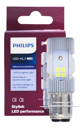 Lampara P/moto M5 Led-hl Philips 12v Ultinon Essential 6500k