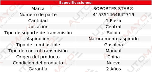 Tacón Transmisión Std Ctral Caprice 4.1l 6 Cil 1967-1969