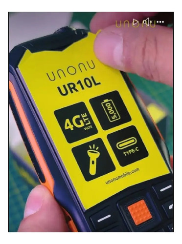 Celular Unonu Ur10l 4g Todo Terreno Basico Bateria De 5000ma