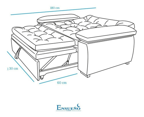 Imagen 5 de 7 de Sofá Cama Rochester
