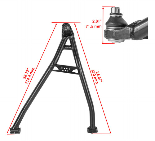 Caltric 706202920 706202919 Front A-arm For Brp Can-am L Cch