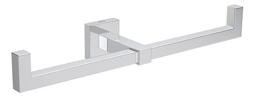 Papeleira Dupla Quadratta 2022.c83 Cromada Deca Cor Cromado