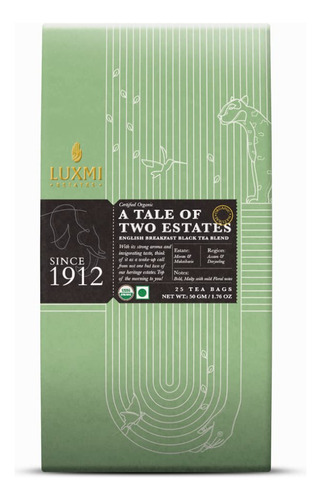 Luxmi Estates English Breakfast Tea Paquete De 25 Bolsitas D