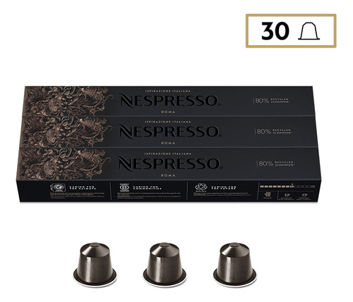 Nespresso Cápsulas De Café Nespresso Ispirazione Roma - 30 C