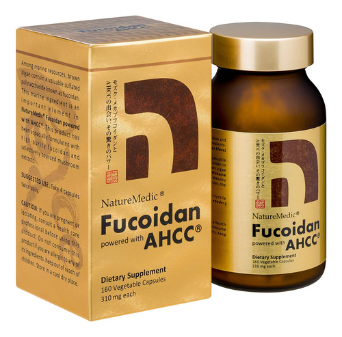 Complemente Naturemedic Fucoidan Powered Con Ahcc 160 Cápsul