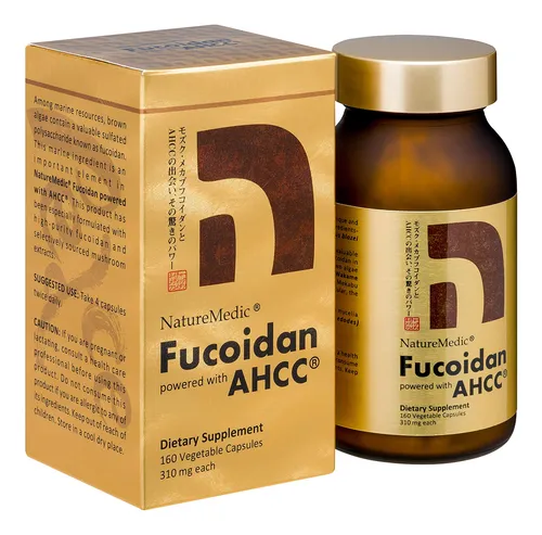 Complemente Naturemedic Fucoidan Powered Con Ahcc 160 Cápsul