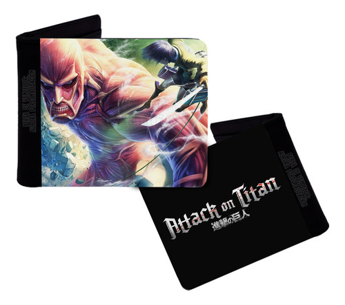 Billetera Cuero Sintetico Attack On Titan Ataque Titanes 08